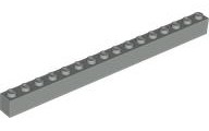 Brick 1 x 16 in Light Gray