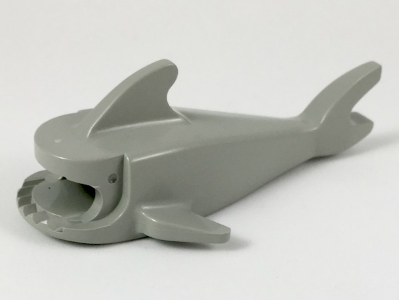 Animal Body Part, Shark Body, without Bottom Tube in Light Gray