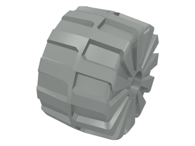 Wheel Hard Plastic Giant (71mm D. x 47mm) in Light Gray