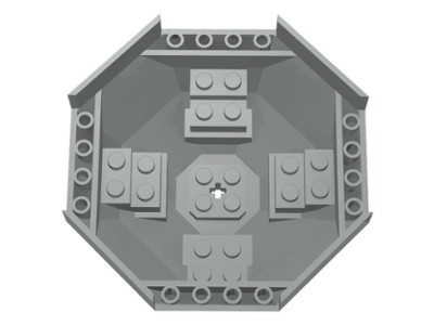 Cockpit 10 x 10 x 4 Octagonal in Light Gray