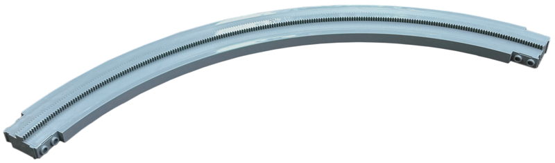 Vehicle Track, Monorail Curve Long in Light Gray