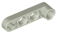 Technic Beam 1 x 4 Thin with Stud Connector in Light Gray