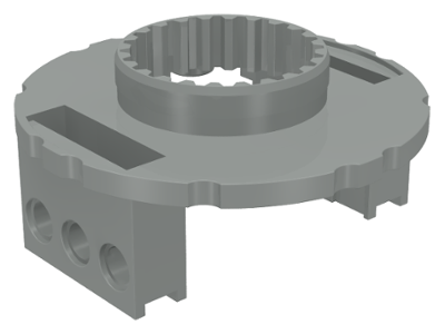 Technic Turntable Large Type 1 Base, 56 Tooth in Light Gray
