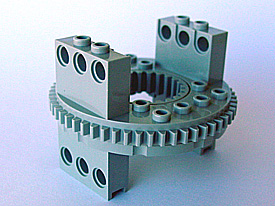 Technic Turntable Large Type 1, 56 Tooth [Complete Assembly] in Light Gray