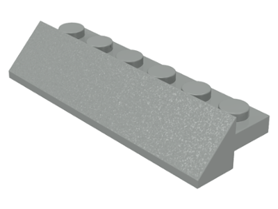 Brick Sloped 45° 2 x 6 x 2/3 in Light Gray