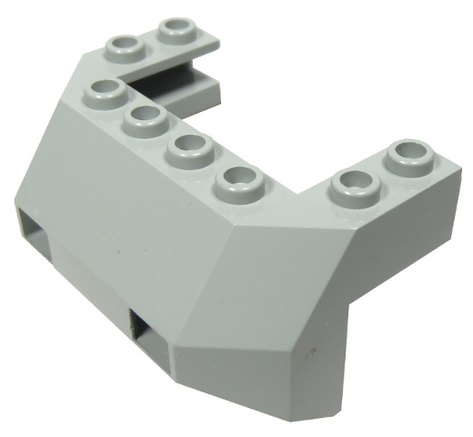 Train Front Sloping Base in Light Gray