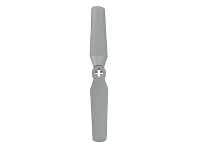 Propeller 2 Blade 9 Diameter in Light Gray