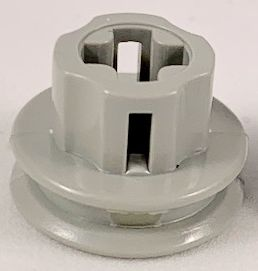 Motor Pulley, 9V Micromotor with axle hole in Light Gray