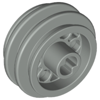 Wheel Rim 24 x 14 VR with Center Axle Hole in Light Gray