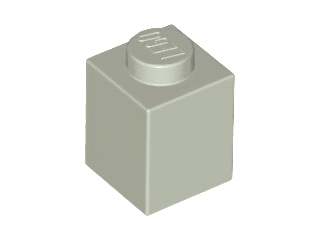 Brick 1 x 1 in Light Gray