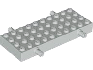 Vehicle Base, Brick Special 4 x 10 with 4 Pins in Light Gray