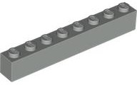 Brick 1 x 8 in Light Gray