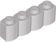 Brick Special 1 x 4 Palisade [aka Log] in Light Gray