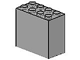 Brick 2 x 4 x 3 in Light Gray