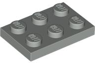 Plate 2 x 3 in Light Gray