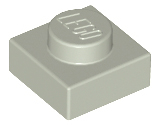 Plate 1 x 1 in Light Gray