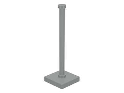 Tile Special 2 x 2 with Bar and Stud in Light Gray
