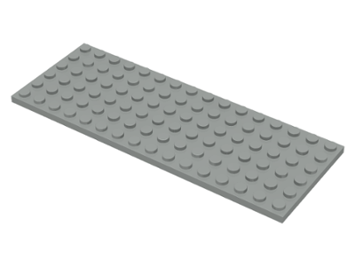 Plate 6 x 16 in Light Gray