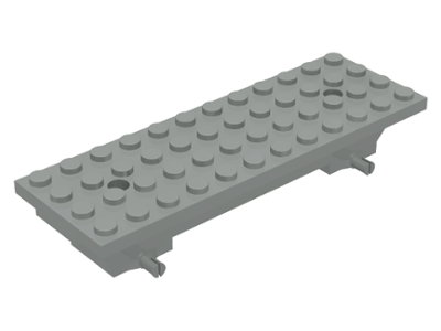 Vehicle Base 4 x 12 x 1 2/3 in Light Gray