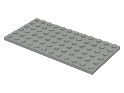 Plate 6 x 12 in Light Gray