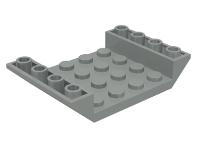 Brick Sloped Inverted 45° 6 x 4 Double with 4 x 4 Recessed in Light Gray