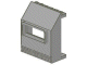 Panel 3 x 6 x 6 Sloped with Window in Light Gray