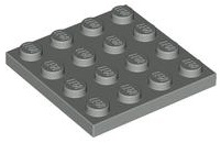 Plate 4 x 4 in Light Gray