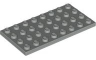 Plate 4 x 8 in Light Gray