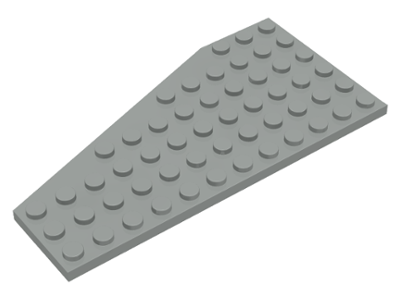 Wedge Plate 6 x 12 Right in Light Gray