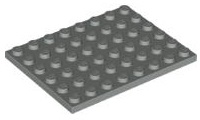 Plate 6 x 8 in Light Gray