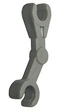 Arm Mechanical with 2 Clips [Battle Droid] in Light Gray