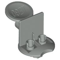 Sports Soccer Minifig Stand in Light Gray