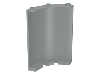 Panel 4 x 4 x 6 Quarter Cylinder in Light Gray