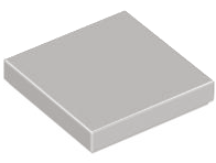 Tile 2 x 2 with Groove in Light Gray