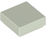 Tile 1 x 1 with Groove in Light Gray