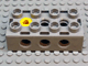 Duplo Toolo Brick 2 x 4 with Holes on Sides and Top and 1 Screw in Top in Light Gray