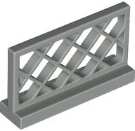 Fence Lattice 1 x 4 x 2 in Light Gray