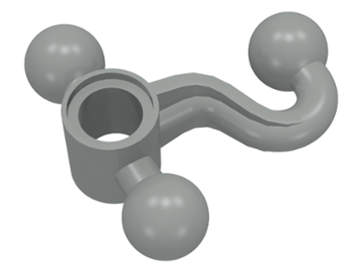 Technic Steering Gear with 3 Ball Joints in Light Gray