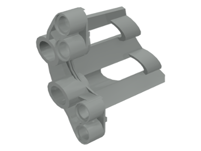 Technic Panel Fairing # 1 Large Short, Large Holes, Side A in Light Gray