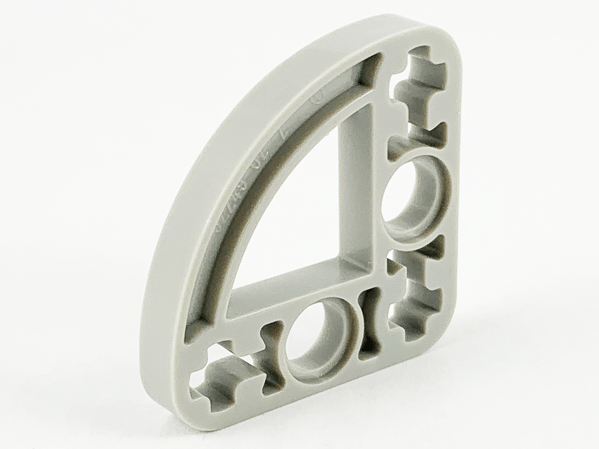 Technic Beam 3 x 3 L-Shape with Quarter Ellipse Thin in Light Gray