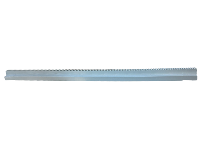 Vehicle Track, Train, Tapered Rail Straight 16L in Light Gray