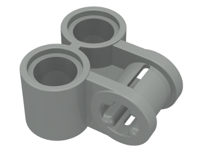 Technic Axle and Pin Connector Perpendicular Double in Light Gray