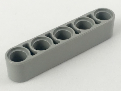 Technic Beam 1 x 5 Thick in Light Gray