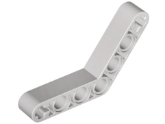 Technic Beam 1 x 7 Bent (4 - 4) Thick in Light Gray