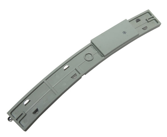 Track 12V Conducting Rail Curved, Interference-Free in Light Gray