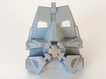Large Figure Head Connector Block 3 x 4 x 1 2/3 in Light Gray