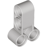 Technic Pin Connector Perpendicular Long in Light Gray