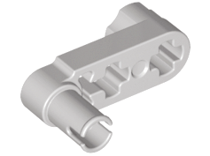 Technic Beam 3 x 0.5 Liftarm with Boss and Pin / Crank in Light Gray