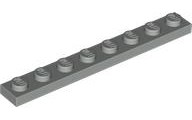 Plate 1 x 8 in Light Gray