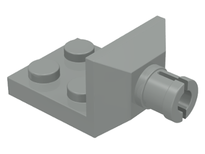 Plate Special 2 x 2 with Helicopter Tail Rotor Holder in Light Gray